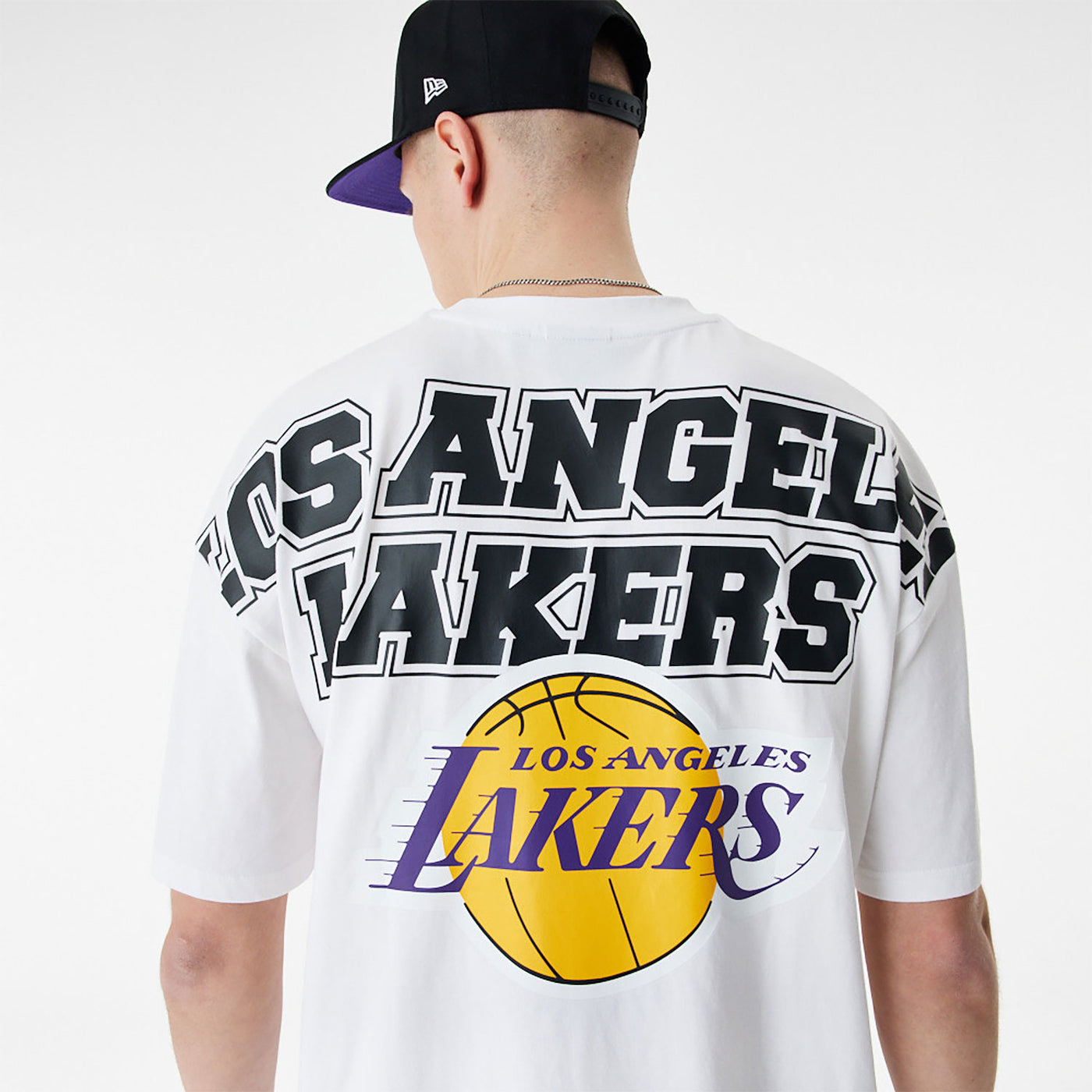 T-SHIRT LA LAKERS NBA GRAPHIC BIANCA NEW ERA UOMO