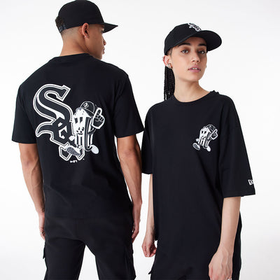 T-SHIRT OVERSIZE CHICAGO WHITE SOX MLB FOOD GRAPHIC NERA NEW ERA UOMO