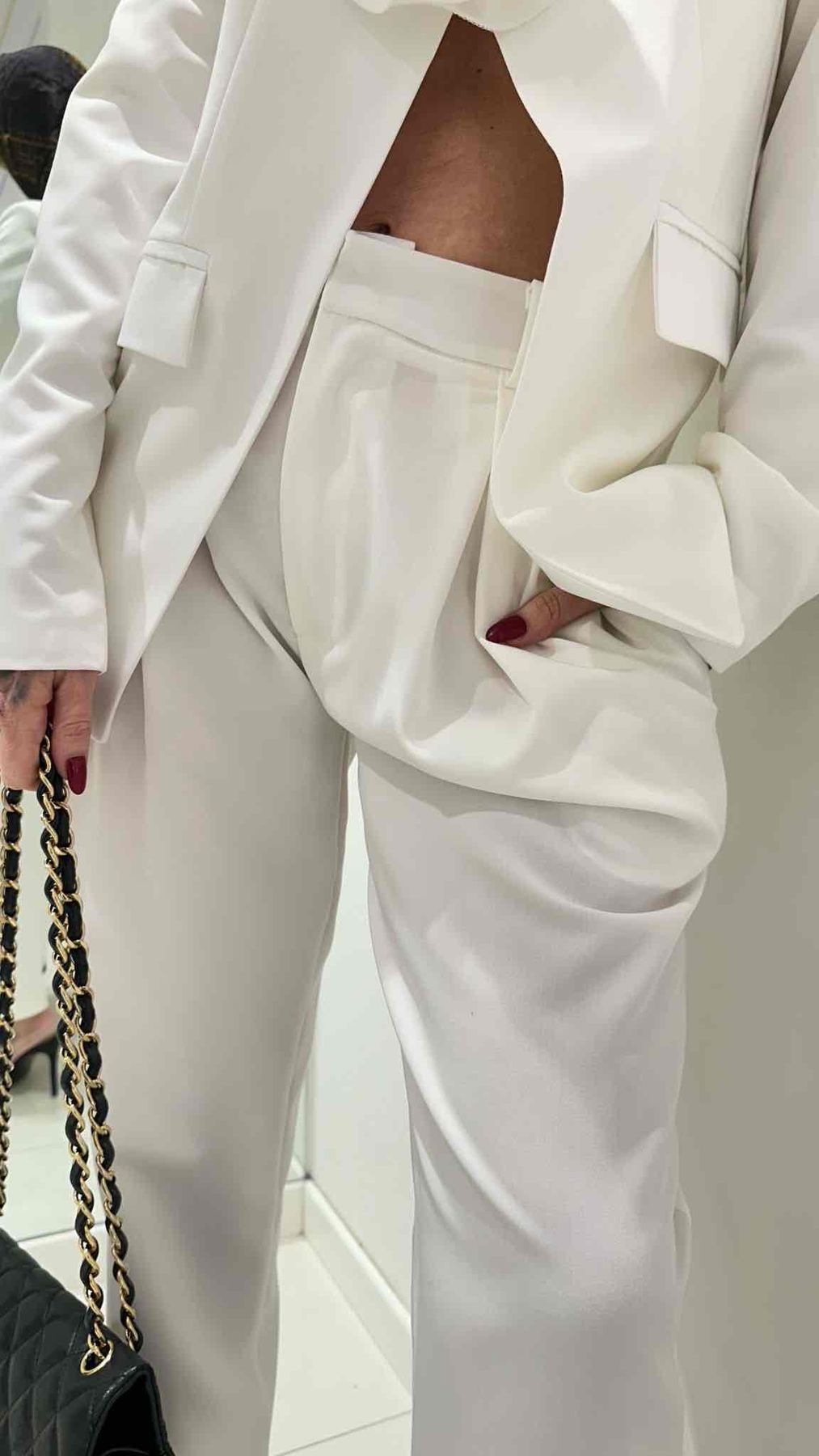 0647 Bianco - Pantaloni - Lumina