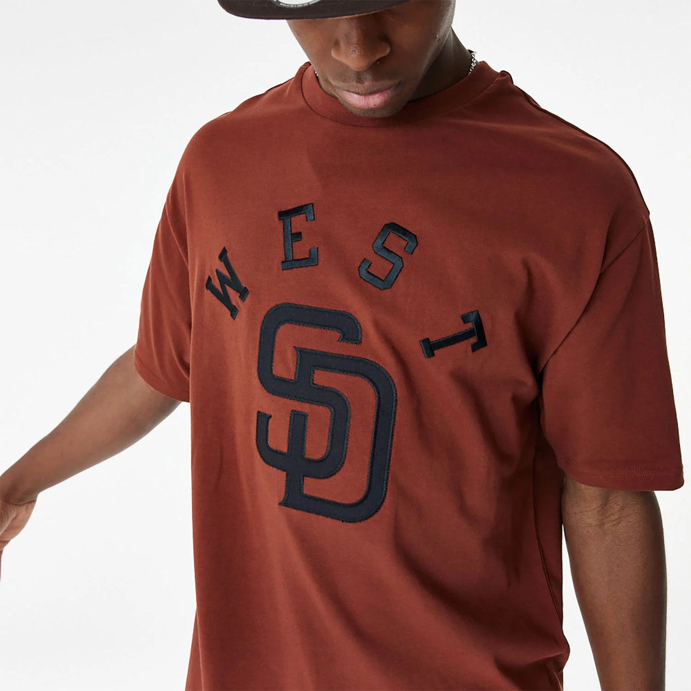 T-SHIRT SAND DIEGO PADRES MLB HERITAGE MARRONE NEW ERA UOMO