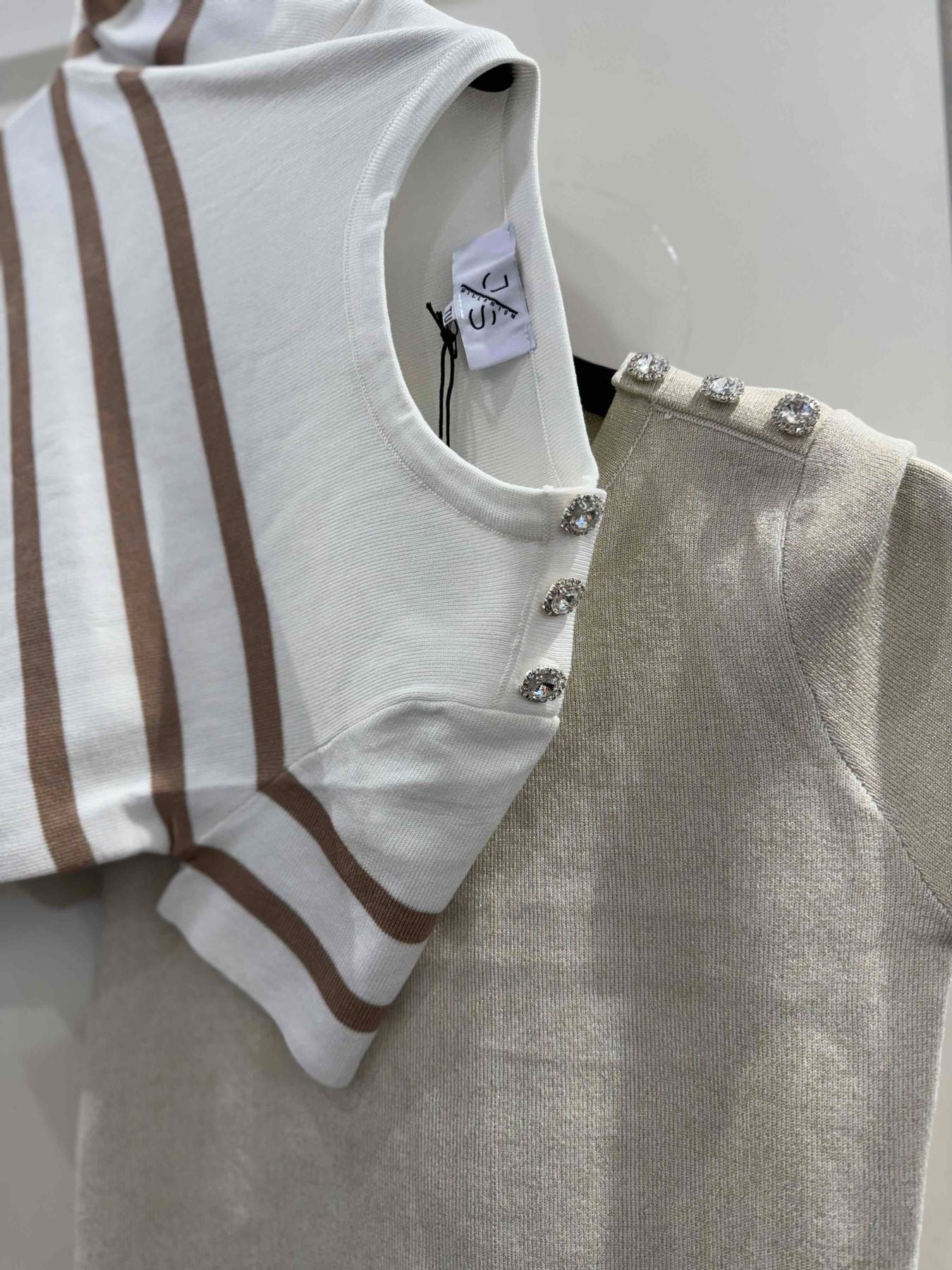 6802 Beige - Maglie - Kappaò Pink