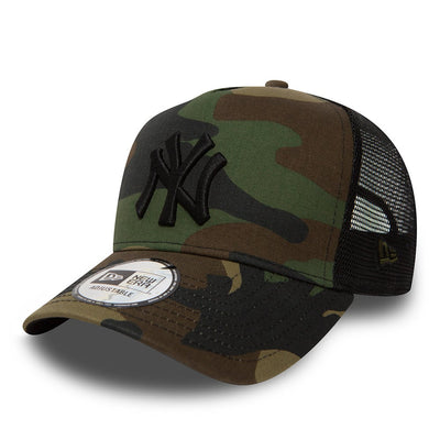CAPPELLO A-FRAME TRUCKER NEW YORK YANKEES CAMOUFLAGE NEW ERA UOMO