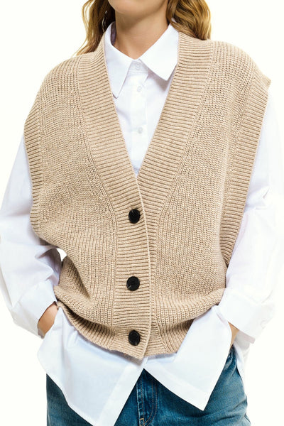 GILET 22138 BEIGE LUMINA DONNA