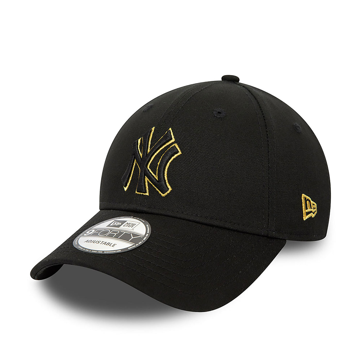 CAPPELLO 9FORTY NEW YORK YANKEES METALLIC OUTLINE NERO NEW ERA UOMO