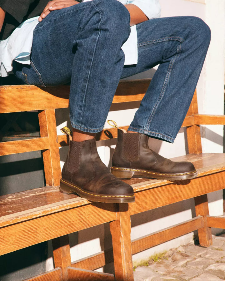 STIVALETTI CHELSEA 2976 YS DARK BROWN CRAZY HORSE DR.MARTENS