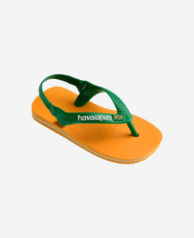 INFRADITO BABY BRASIL LOGO II ORANGE CITRUS HAVAIANAS BAMBINO