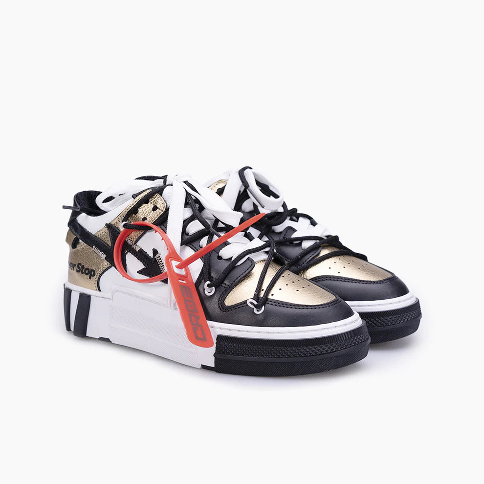 SNEAKERS CR03 STRONG 300 V.15 BIANCO/ ORO UNISEX