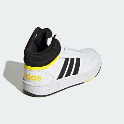 SNEAKERS ADIDAS HOOPS MID SHOES IN ECOPELLE CON LACCI ADULTO\BAMBINO