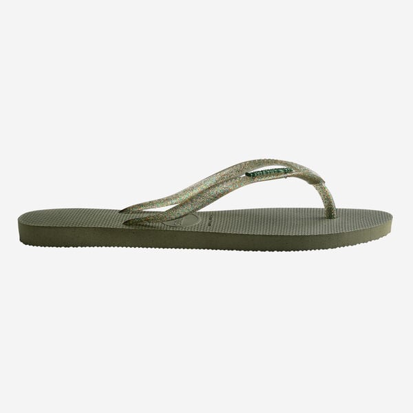 INFRADITO SLIM LOGO METALLIC GREEN HAVAIANAS DONNA