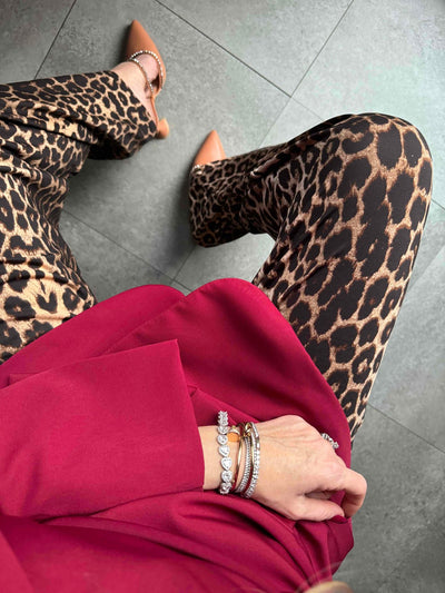 0028 Leopardato - Pantaloni - Kappaò Pink