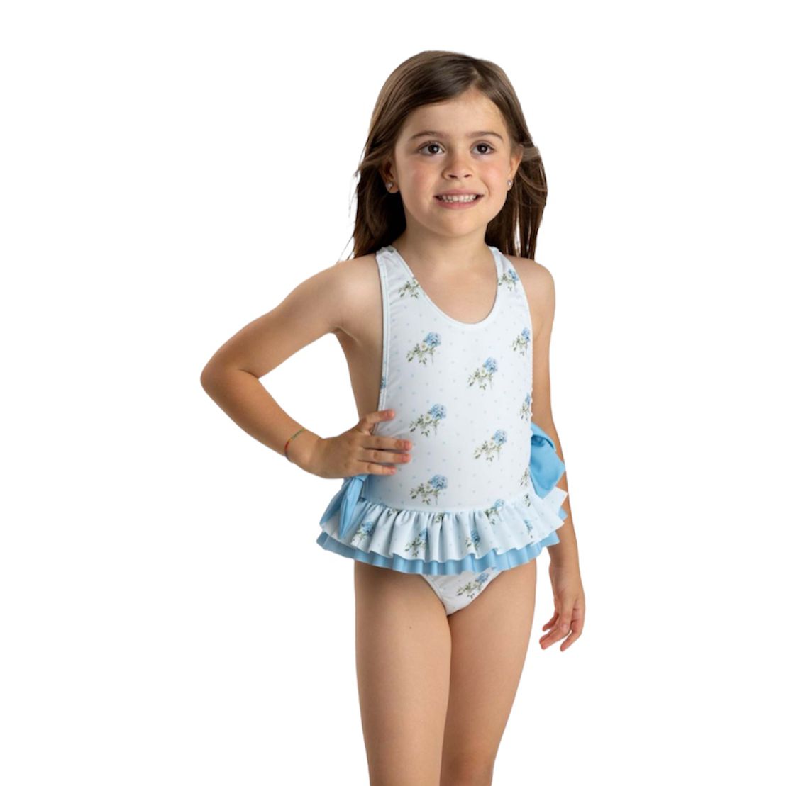 COSTUME DA BAGNO FLOWERS MEIA PATA BAMBINA