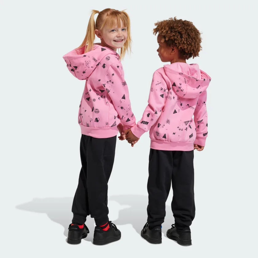 TUTA BRAND LOVE HOODED ADIDAS BAMBINA