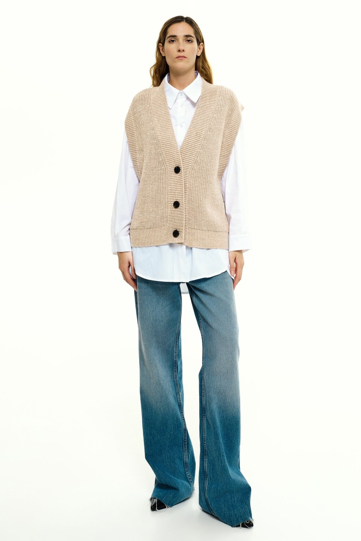 GILET 22138 BEIGE LUMINA DONNA