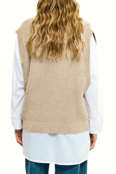 GILET 22138 BEIGE LUMINA DONNA