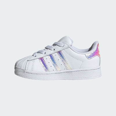 SNEAKERS ADIDAS SUPERSTAR BAMBINA IN PELLE CON LACCI ELASTICIZZATI