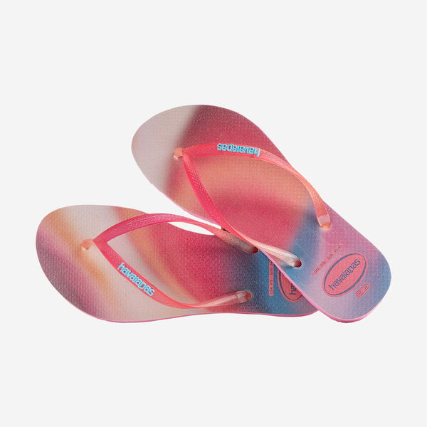 INFRADITO SLIM METALLIC RAINBOW PINK LEMONADE HAVAIANAS DONNA