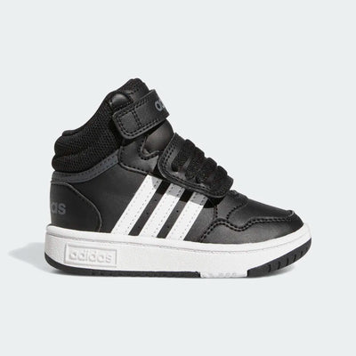 SNEAKERS ADIDAS HOOPS MID IN ECOPELLE CON CHIUSURA A STRAPPO E  LACCI UNISEX BAMBINO