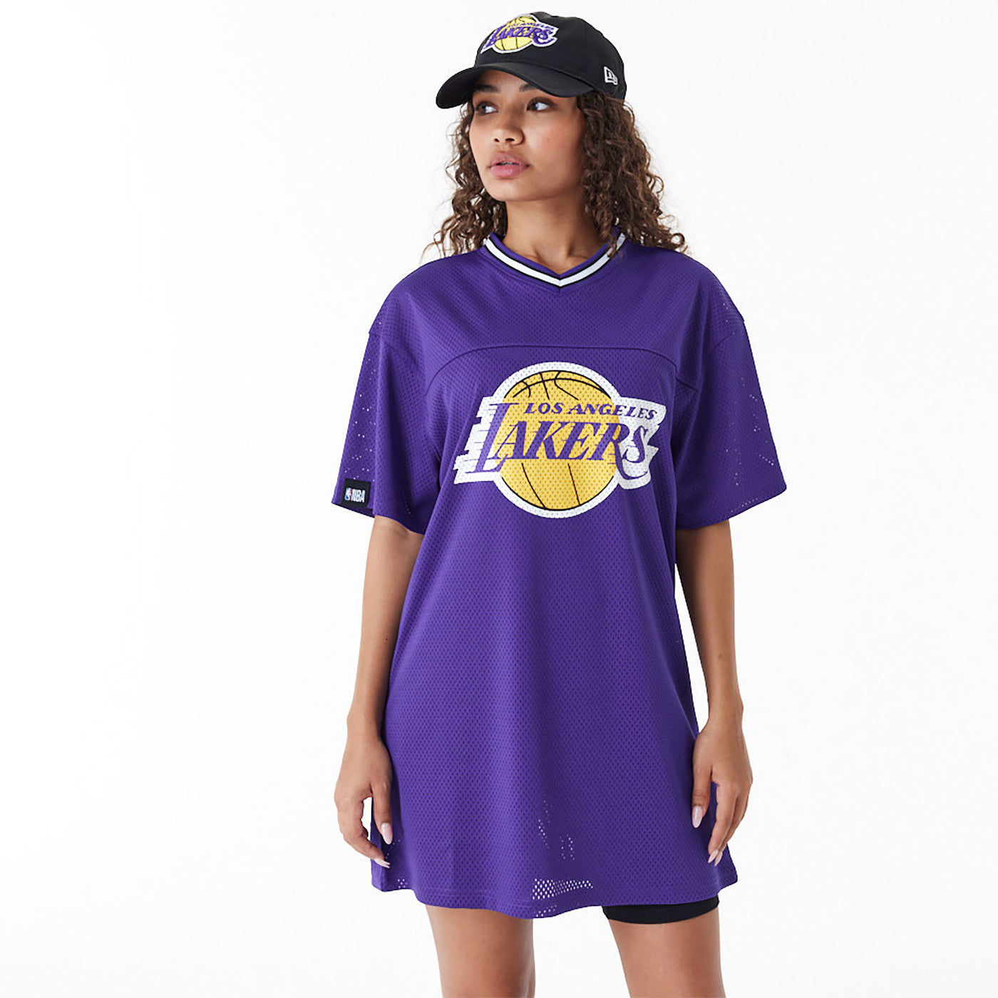 ABITO LA LAKERS NBA MESH VIOLA NEW ERA DONNA