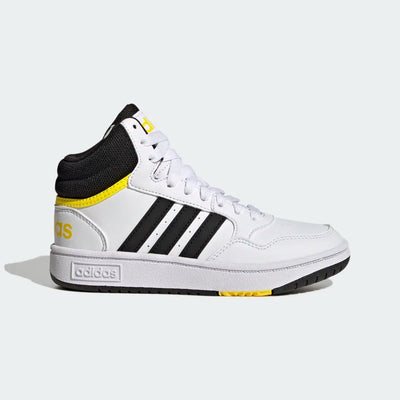 SNEAKERS ADIDAS HOOPS MID SHOES IN ECOPELLE CON LACCI ADULTO\BAMBINO