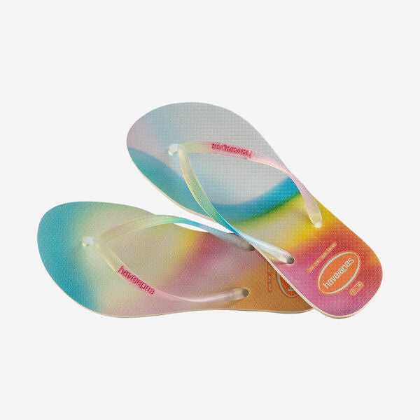 INFRADITO SLIM METALLIC RAINBOW BEIGE HAVAIANAS DONNA