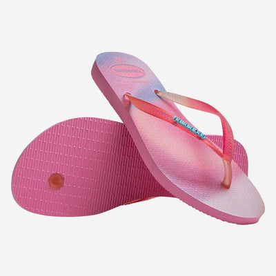 INFRADITO SLIM METALLIC RAINBOW PINK LEMONADE HAVAIANAS DONNA