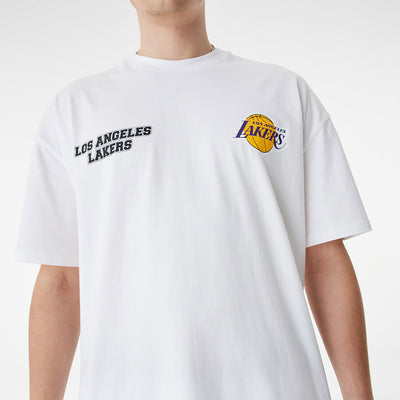 T-SHIRT LA LAKERS NBA GRAPHIC BIANCA NEW ERA UOMO