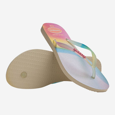 INFRADITO SLIM METALLIC RAINBOW BEIGE HAVAIANAS DONNA