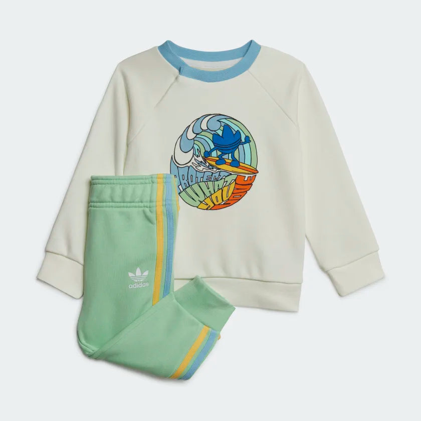 TUTA GRAPHIC PRINT CREW ADIDAS BAMBINO