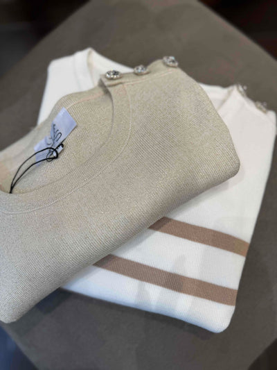 6802 Beige - Maglie - Kappaò Pink