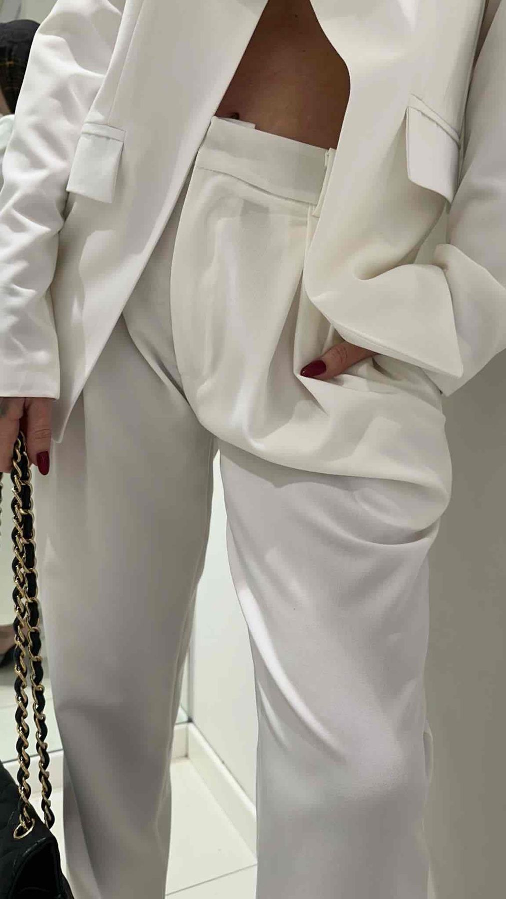 0647 Bianco - Pantaloni - Lumina