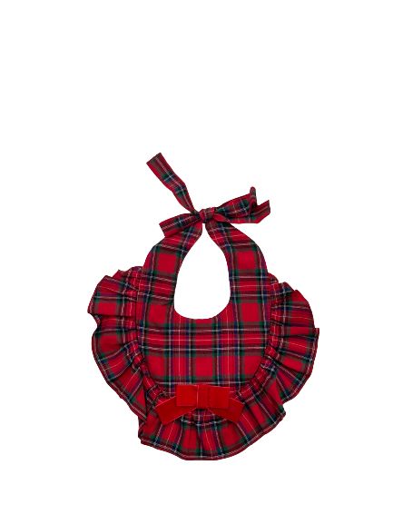 BAVAGLIO RED TARTAN PHI CLOTHING BAMBINA