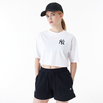 T-SHIRT CROP NE YORK YANKEES MLB LIFESTYLE BIANCA NEW ERA DONNA