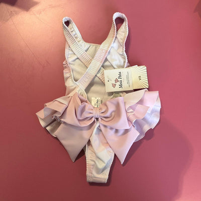 COSTUME DA BAGNO MAHE PINK CHESS MEIA PATA BAMBINA